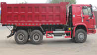 SINOTRUK HOWO टिपर डंप ट्रक 10 पहियों 10-25 सीबीएम लोड 25-40 टन ZZ3257N3647A