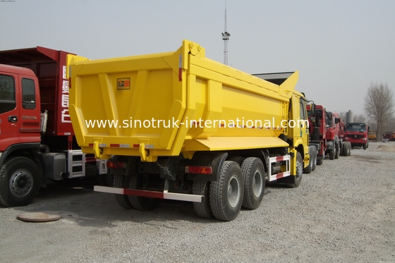 टिपर डंप ट्रक SINOTRUK HOWO 25tons 371 एचपी 6X4 एलएचडी 10-25 सीबीएम ZZ3257N3847A
