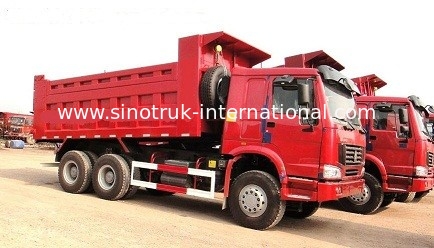 SINOTRUK HOWO डंप ट्रक 290 एचपी 10Wheels एलएचडी 25-40tons 10-25CBM ZZ3257M2947A