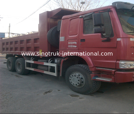 SINOTRUK HOWO डंप ट्रक 290 एचपी 10Wheels एलएचडी 25-40tons 10-25CBM ZZ3257M2947A