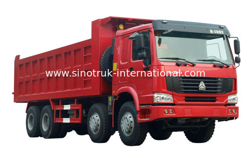 SINOTRUK HOWO टिपर डंप ट्रक 371 एचपी 8 एक्स 4 एलएचडी 31 टन 20-30 सीबीएम ज़ेड 3317 एन 3567W