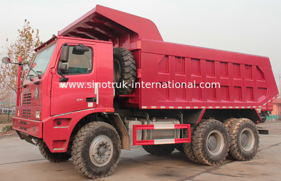 टिपर डंप ट्रक SINOTRUK HOWO 70 खनन एलएचडी 6X4 371 एचपी 70tons ZZ5707S3840AJ