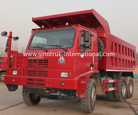 टिपर डंप ट्रक SINOTRUK HOWO 70 खनन एलएचडी 6X4 371 एचपी 70tons ZZ5707S3840AJ