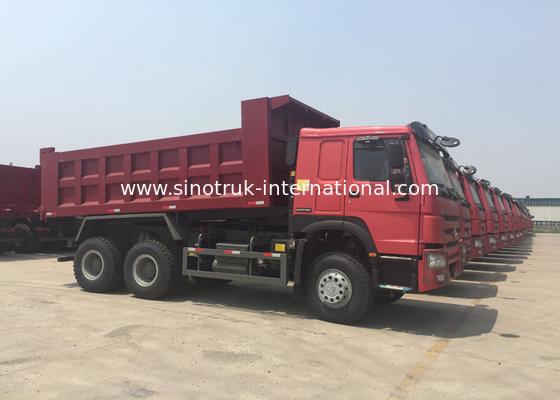 SINOTRUK HOWO Tipper Dump Truck 10 - 25CBM With Air Suspension Seat MINI Player