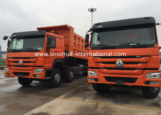 Low Fuel Consumption Efficient Tipper Dump Truck 371HP 8x4 RHD SINOTRUK HOWO