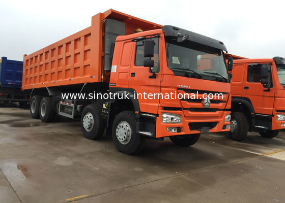 Low Fuel Consumption Efficient Tipper Dump Truck 371HP 8x4 RHD SINOTRUK HOWO
