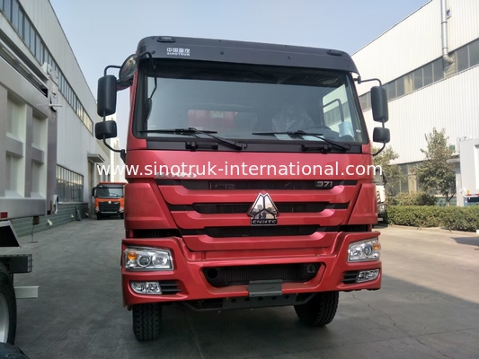 लाल HOWO SINOTRUK डंप ट्रक 10 - 25 क्यूबिक मीटर लोड 25 - 40t ZZ3257N3847A