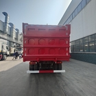 लाल SINOTRUK HOWO 371HP 6x4 टिपर डंप ट्रक LHD