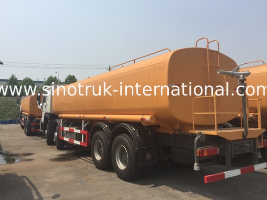 Sinotruk Howo स्प्रिंकलर वाटर टैंक ट्रक 30CBM 8 X 4 यूरो 2