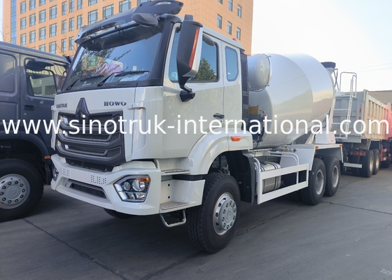 सिनोट्रुक होवो N7 कंक्रीट मिक्सर ट्रक 6-10CBM 6 X 4 यूरो 2 मिक्सिंग प्लांट