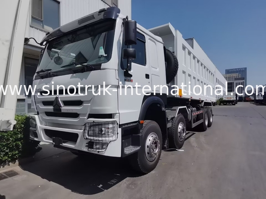 खनन के लिए 12 पहियों Sinotruk HOWO 8X4 डंप ट्रक 400hp