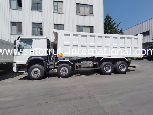 खनन के लिए 12 पहियों Sinotruk HOWO 8X4 डंप ट्रक 400hp