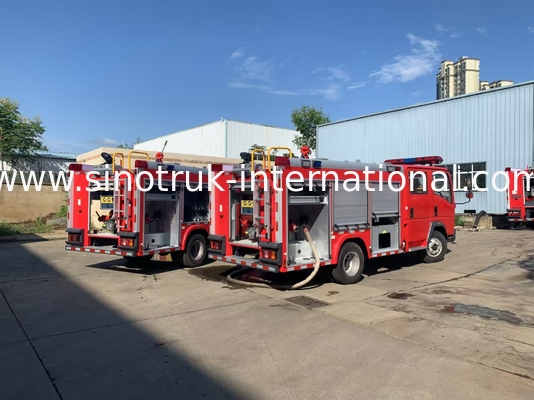 2CBM 4X2 116HP अग्निशमन ट्रक कृषि अग्निशमन इंजन परिदृश्य निर्माण के लिए ट्रक