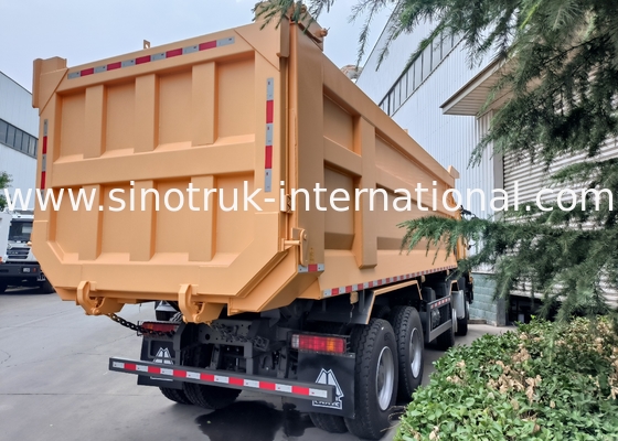 सिनोट्रुक होवो टिपर डंप ट्रक 8 × 4 Lhd 12 पहिया यू आकार टिपर बॉडी यूरो 2