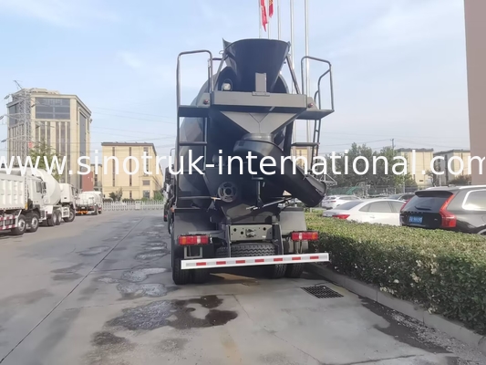 नया HOWO HOHAN SINOTRUK कंक्रीट मिक्सर ट्रक काला 10CBM 380HP 8X4 आरएचडी