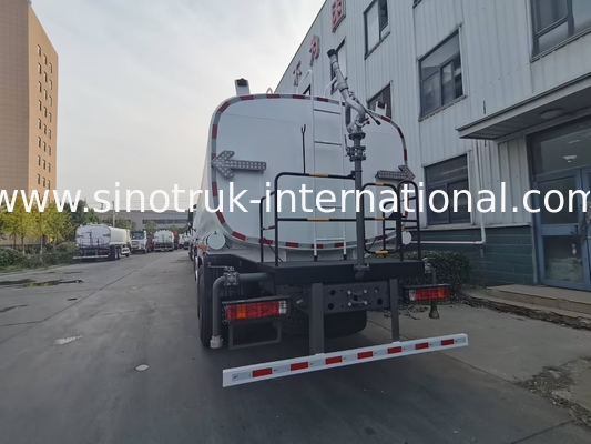 Sinotruk HOWO सफेद RHD 6x4 पानी टैंक ट्रक ZZ1257V4347B1 उच्च दबाव फ्लश समारोह के साथ