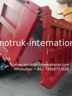 HOWO 12 पहिया Sinotruk 8X4 डंप ट्रक 400hp खनन के लिए LHD U प्रकार कंटेनर