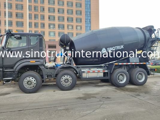 HOWO मिक्सर ट्रक 12CBM 380HP H77L केबिन काला