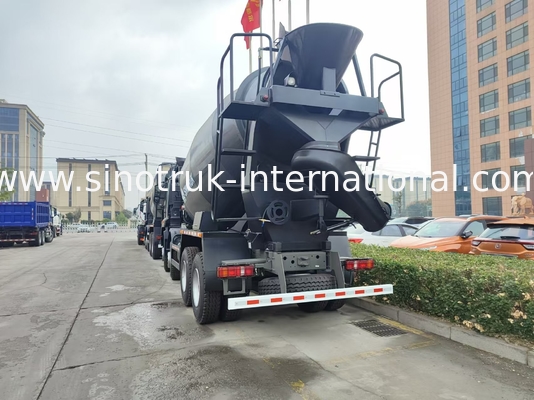 HOWO मिक्सर ट्रक 12CBM 380HP H77L केबिन काला