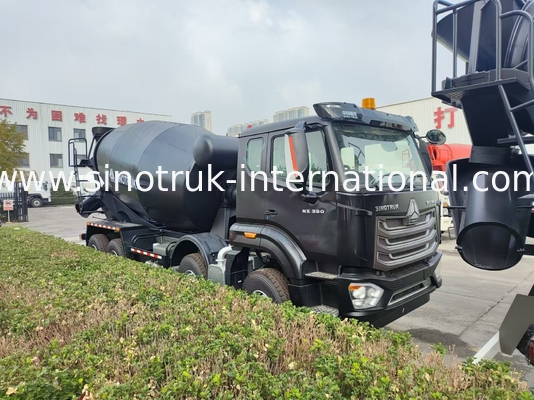 HOWO मिक्सर ट्रक 12CBM 380HP H77L केबिन काला