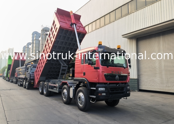 8 × 4 Lhd 12 पहिया Sinotruk Tipper 400Hp यूरो 2