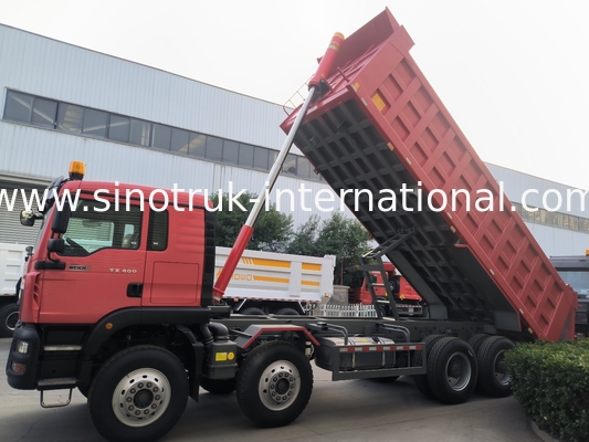 8 × 4 Lhd 12 पहिया Sinotruk Tipper 400Hp यूरो 2