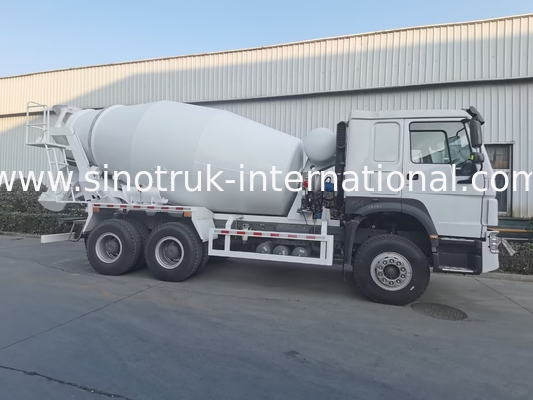 सिनोट्रुक होवो कंक्रीट मिक्सर ट्रक 380HP 6-10CBM 6 X 4 यूरो 2 मिक्सिंग प्लांट आरएचडी