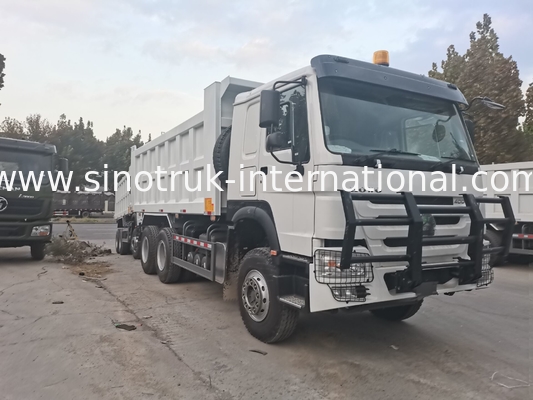 SINOTRUK HOWO 400HP टिमपर डंप ट्रक निर्माण के लिए A7 सैन्य बंपर चेतावनी प्रकाश
