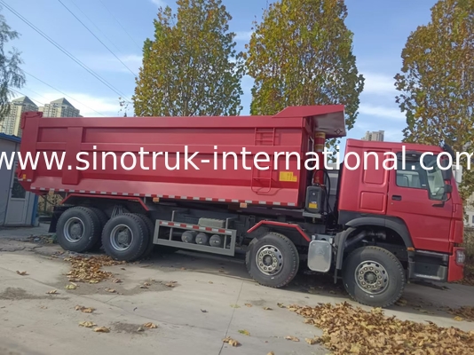 टिमपर डंप ट्रक SINOTRUK HOWO A7 8X4 निर्माण के लिए ZZ3317V3567B1