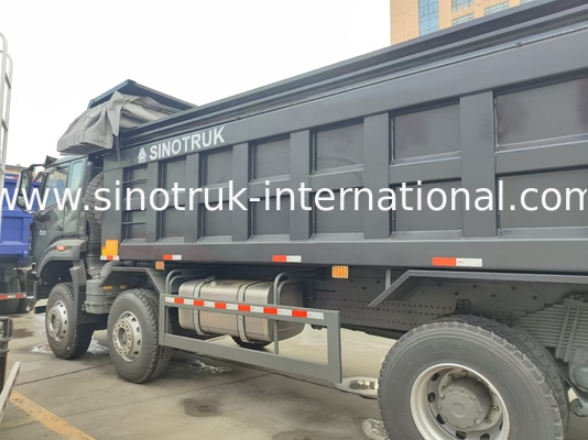 HOWO NX 380HP आरएचडी ब्लैक टिपर डंप ट्रक