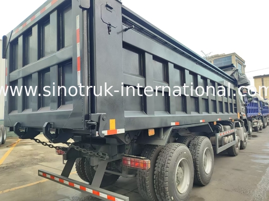 HOWO NX 380HP आरएचडी ब्लैक टिपर डंप ट्रक