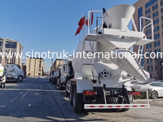 SINOTRUK HOWO 6×4 10 पहिया कंक्रीट मिक्सर ट्रक 400 एचपी उच्च दक्षता एलएचडी
