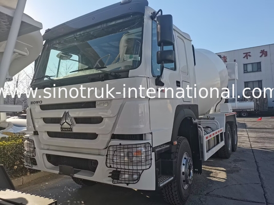 SINOTRUK HOWO 6×4 10 पहिया कंक्रीट मिक्सर ट्रक 400 एचपी उच्च दक्षता एलएचडी