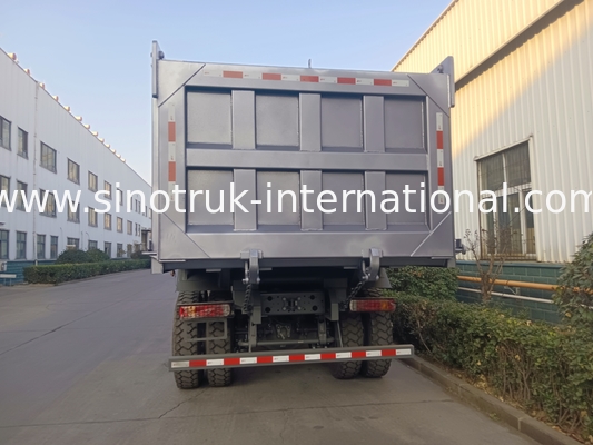 टिपर ट्रक सिनोट्रक होहान 400hp 10 पहियों Lhd 40 टन 20-30cbm ZZ3317N356JB1 ग्रे