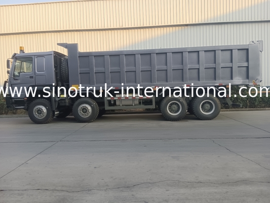 टिपर ट्रक सिनोट्रक होहान 400hp 10 पहियों Lhd 40 टन 20-30cbm ZZ3317N356JB1 ग्रे