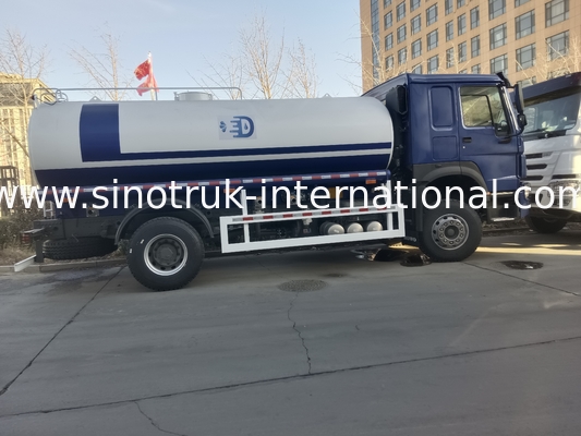 HOWO SINOTRUK पानी टैंक ट्रक 300HP नीला