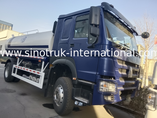 HOWO SINOTRUK पानी टैंक ट्रक 300HP नीला