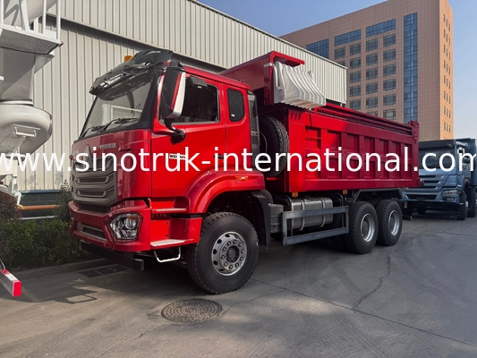 SINOTRUK HOHAN न्यू होवो 6X4 आरएचडी 10 व्हील के साथ टारपौलीन प्रबलित हार्ड रियर डोर कुशल परिवहन