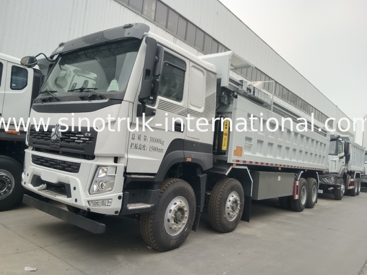 SINOTRUK HOWO 380HP टिपर डंप ट्रक 12 पहिया LHD 31 टन 20-30CBM V7-X कैब