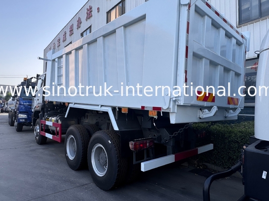 SINOTRUK HOHAN HOWO 380HP एलएचडी टिपर डंप ट्रक 6X4 पैटर्न शैली कार्गो बॉक्स