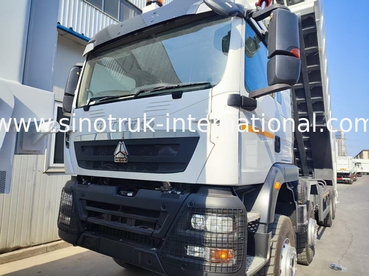 26.91CBM शक्तिशाली HOWO TX 8x4 टिमपर डंप ट्रक 12.00R20 पहिया के साथ