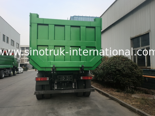 SINOTRUK HOWO 400HP 8X4 टिपर डंप ट्रक निर्माण पुराना फ्रंट फेस भूत फेस कैब सैन्य बंपर यू टाइप कंटेनर