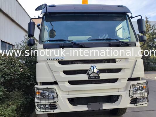 371HP सफेद यू-आकार के कार्गो बॉक्स डंप ट्रक