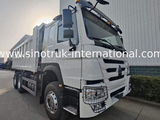 SINOTRUK HOWO 371HP 10 पहियों और आयताकार कार्गो बॉक्स के साथ भारी शुल्क टिपर डंप ट्रक