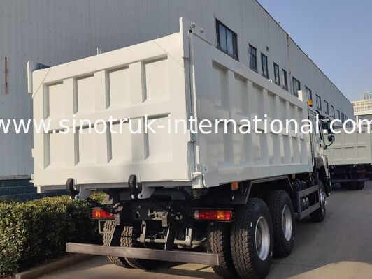 SINOTRUK HOWO 371HP 10 पहियों और आयताकार कार्गो बॉक्स के साथ भारी शुल्क टिपर डंप ट्रक