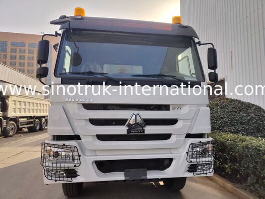 SINOTRUK HOWO 371HP 10 पहियों और आयताकार कार्गो बॉक्स के साथ भारी शुल्क टिपर डंप ट्रक