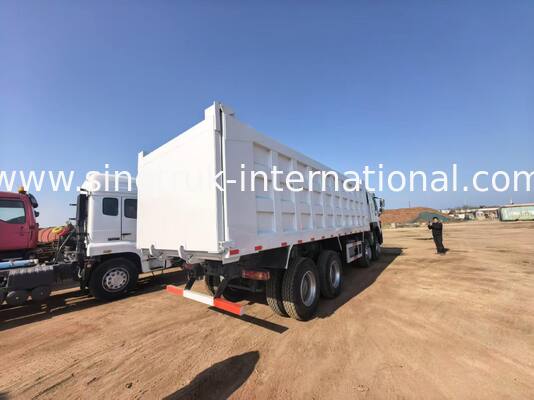 375 हॉर्सपावर टिपर डंप ट्रक 40-50 टन लोड क्षमता और 7300 मिमी कार्गो बॉक्स लंबाई के साथ