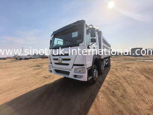 टिपर डंप ट्रक 40-50 टन लोड क्षमता वाला भारी भार-मोटर, 375 हॉर्सपावर डीजल इंजन और 7300 मिमी कार्गो बॉक्स लंबाई