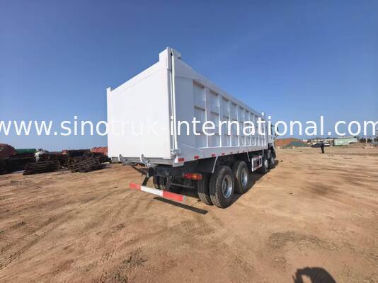 टिपर डंप ट्रक 40-50 टन लोड क्षमता वाला भारी भार-मोटर, 375 हॉर्सपावर डीजल इंजन और 7300 मिमी कार्गो बॉक्स लंबाई