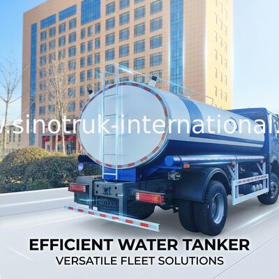 SINOTRUK HOWO 4x2 300HP नीली चेसिस 10m3 पानी टैंक शरीर के साथ